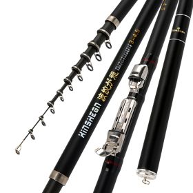 Corrugated Longji Fishing Rod Rocky Rod Light Hard Carbon Fishing Rod Hand And Sea Dual-purpose Fishing Gear Set (Option: Bare pole3.6M)