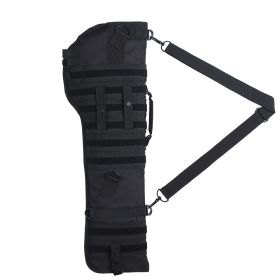 Premium Tactical Shotgun Rifle Scabbard MOLLE Gun Case (Color: Black)